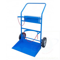 Portabombole ossigeno-propano con cassetta con maniglione