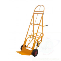 "Bicicletta" portacasse con altezza regolabile ruote pneumatiche 