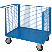 Pianale con tre sponde in rete