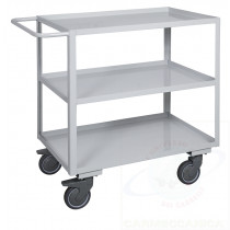 Carrello ufficio a tre piani alta silenziosità