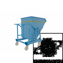 Benna basculante ribaltabile 120° 800 lt