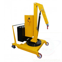 Gru elettrica girevole idraulica zavorrata