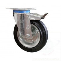 Ruota Ø 100x30 - Supporto Rotante con Freno