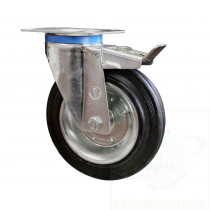 Ruota d. 125x37 - Supporto Rotante con Freno