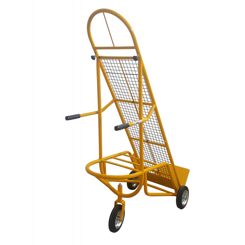 Carrello Portacasse con altezza regolabile con rete di appoggio