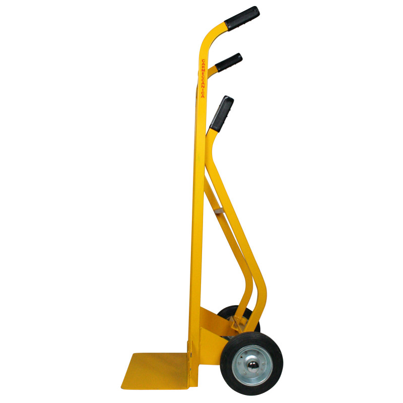 Carrello a doppia impugnatura ruote gomma piena