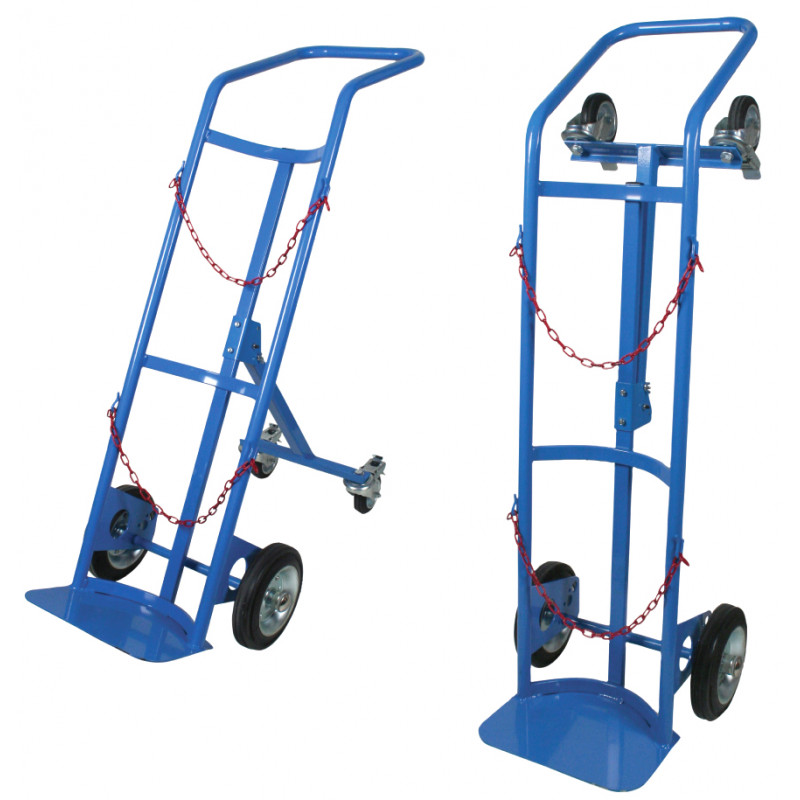 Portabombole monoposto trasformabile ruote con freno 