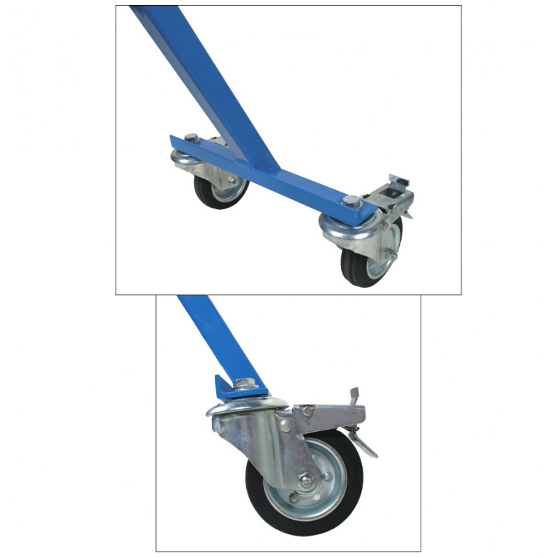 ruote con freno carrello portabombola