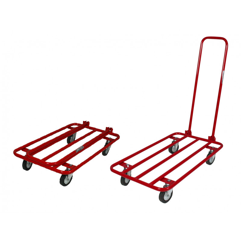 Pianale in tubolare con manico pieghevole maxi