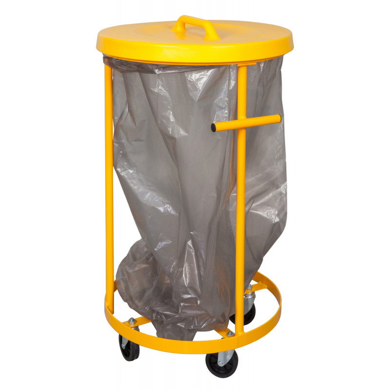 Porta rifiuti con coperchio