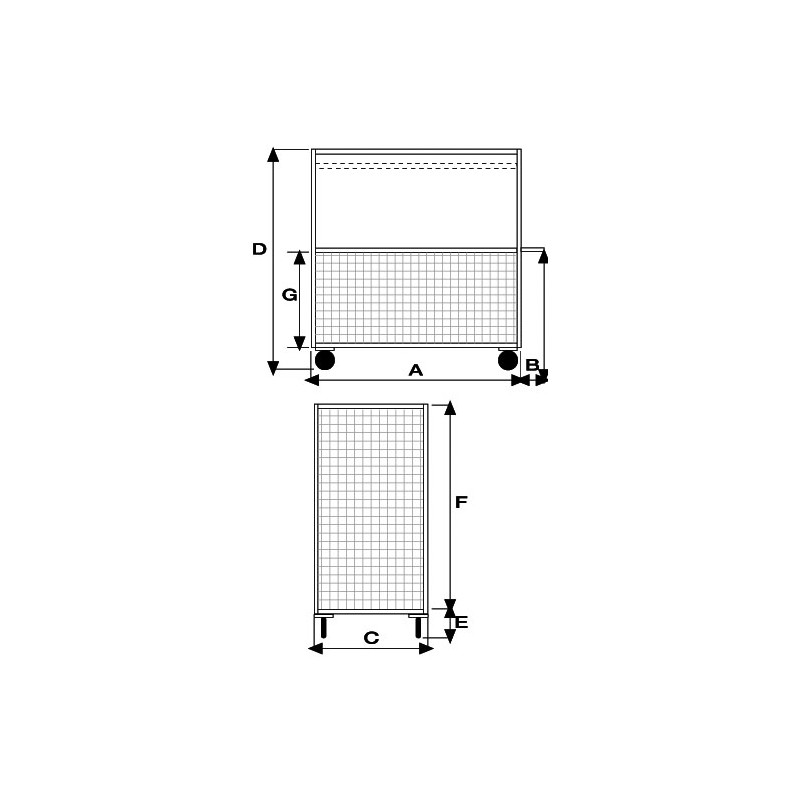 Pianale verniciato a 4 sponde 