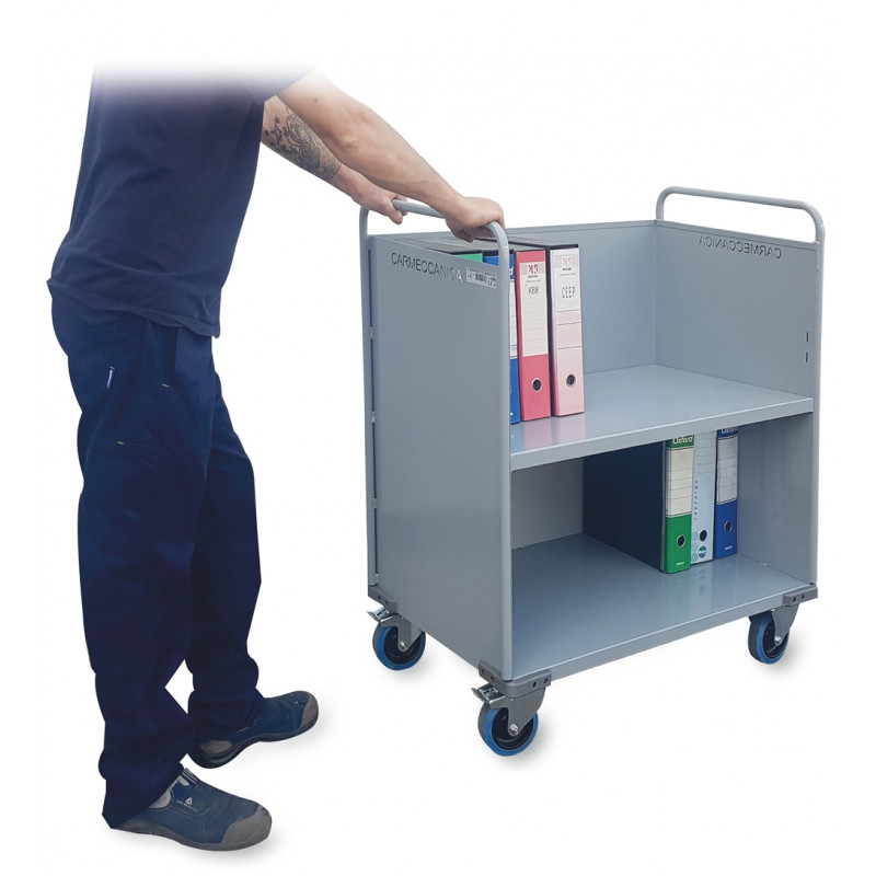Carrello portafaldoni in uso
