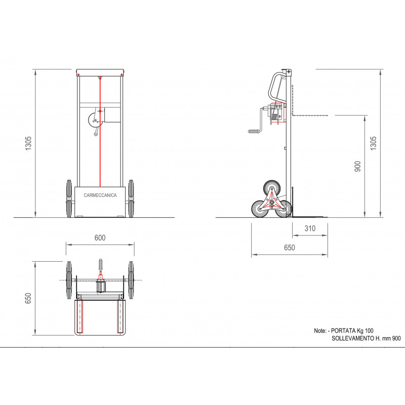 Mini Sollevatore SALISCALE - Solleva fino a 100 Kg