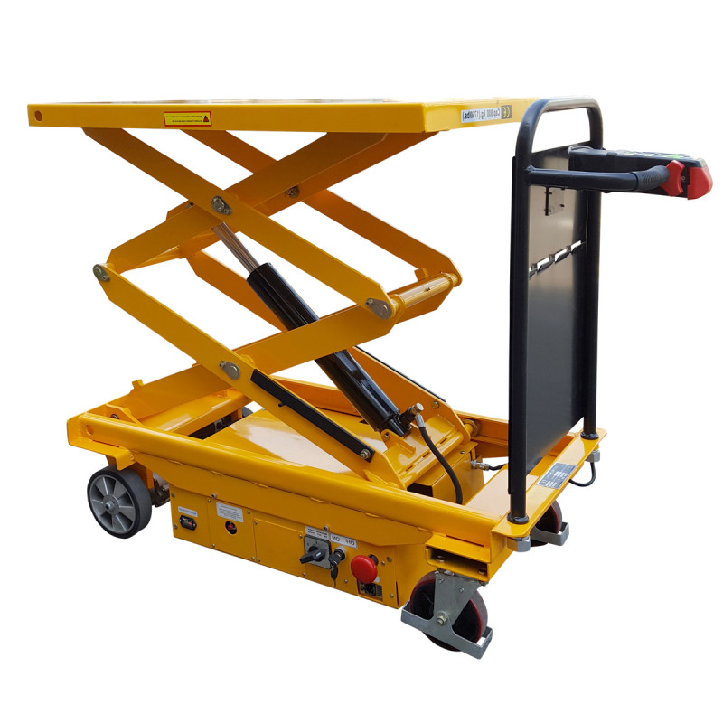 Piattaforma elevatrice carrellata GRANDE ALZATA 800 Kg alzata