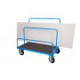 Carrello per Trasporto Pannelli con Piano 160x80 Antiscivolo con ruote con freno