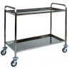 Carrello acciaio inox 2 piani