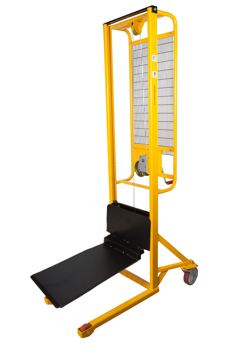 ARG2A Hand winch stacker with automatic friction brake, capacity Kg. 300 carmeccanica