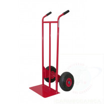 Hand truck with pneumatic wheels