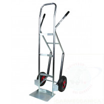 Hand truck with stair glide and filled puncture proof tyres