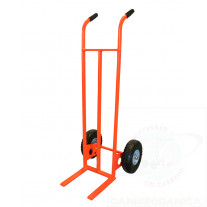 Hand truck with forks and PU puncture-proof wheels