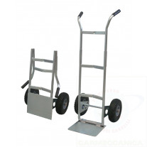 Zinc plated folding hand truck puncture proof tyres