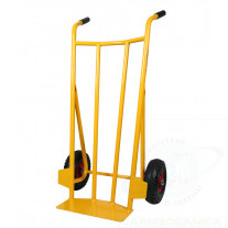 Hand truck for couriers with pneumatic wheels