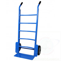 Heavy duty hand truck with elastic wheels