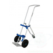 Cylinder truck for hospital environment lt. 10/14 with folding rear support