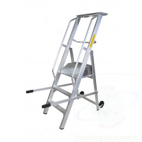Lock and roll ladder "GAMMA" 3 steps with working platform