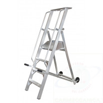 Lock and roll ladder "GAMMA" 4 steps with working platform