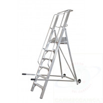 Lock and roll ladder "GAMMA" 6 steps with working platform