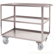 Portatutto Grande a 3 piani in Acciaio Inox 