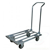 Pianale allungabile zincato con manico pieghevole