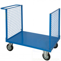 Pianale con due sponde in rete 