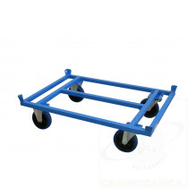 Stock cart 2 high capacity shelves, plate thickness 20/10   