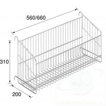 Wire basket for cash & carry