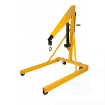 Assembly shop crane single acting pump, telescopic boom