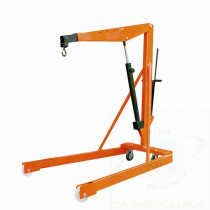 Assembly shop crane double acting pump, telescopic boom