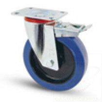 Ruota d. 125x35 - Supporto Rotante con Freno