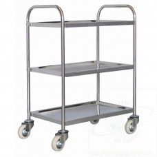 AISI 304 stainless steel 3 trays stock cart mm 610x410