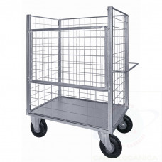 4 sided mesh truck, big size, 2 wheels with brake