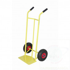 Sack truck with pneumatic wheels