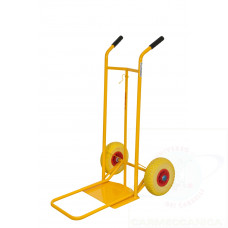 Sack truck entry with folding front platform and PU puncture-proof wheels