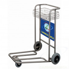 Nestable airport baggage trolley  