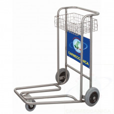 Nestable airport baggage trolley stainless stell AISI 304 