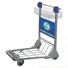 Nestable airport baggage trolley 