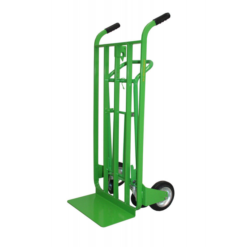 Carrello trasformabile con ruote in gomma piena