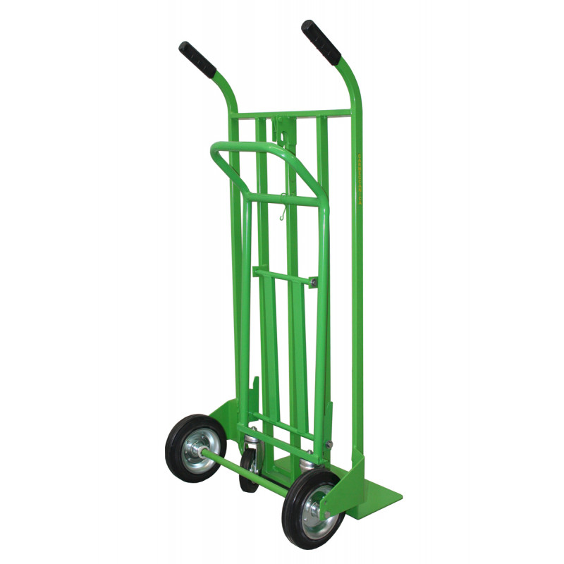 Carrello trasformabile con ruote in gomma piena