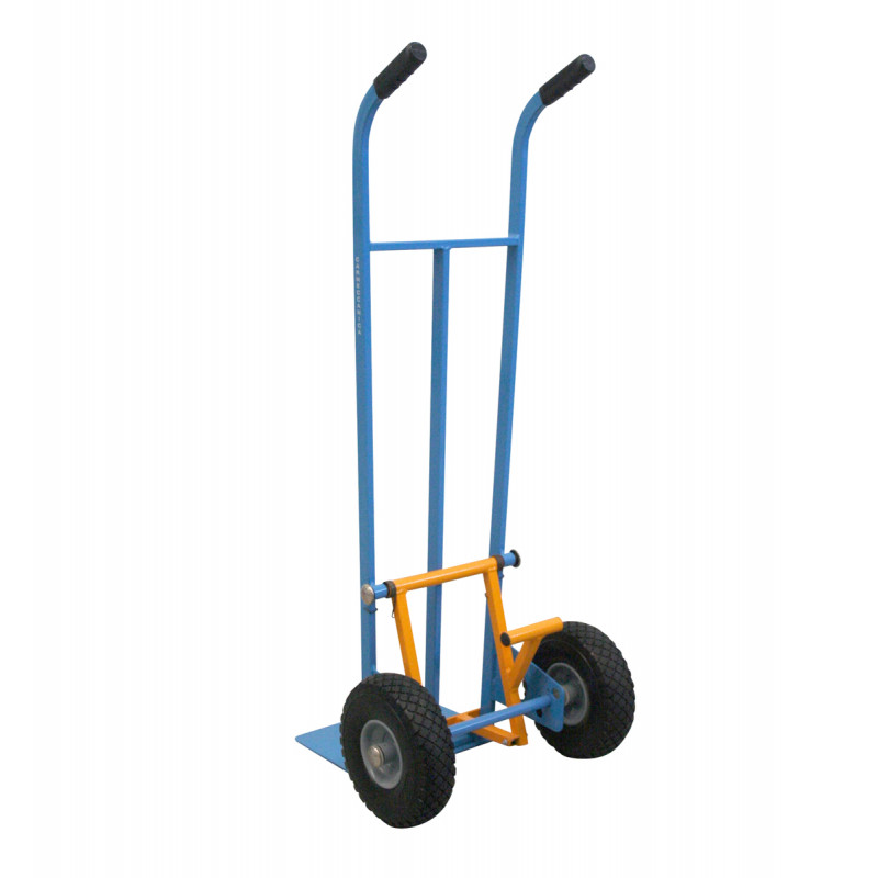 Carrello scaricafacile con ruote antiforatura