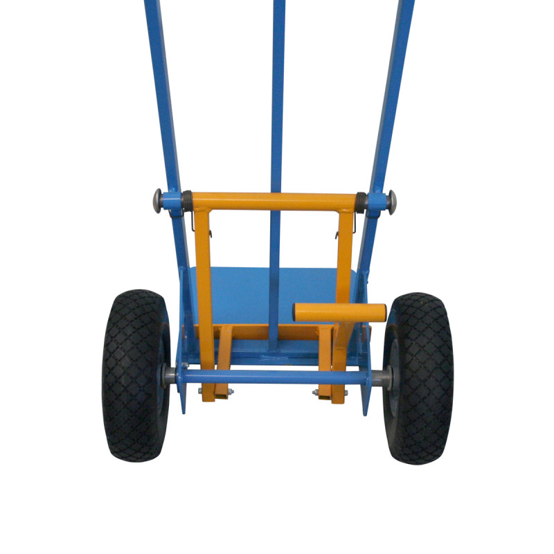 Carrello scaricafacile con ruote antiforatura